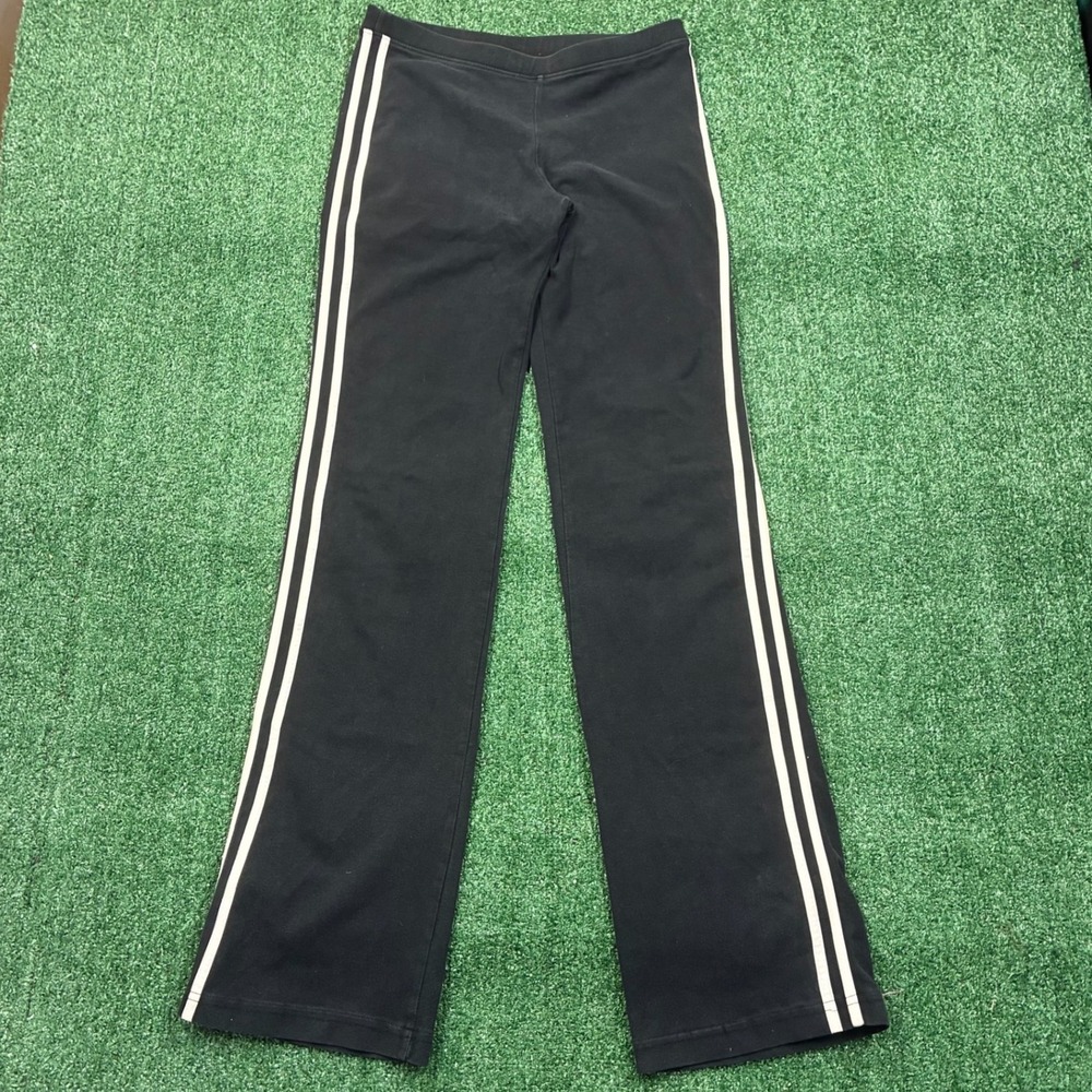 Y2K Mossimo Flare Yoga Pants Black White Stripe Sportswear Streetwear
